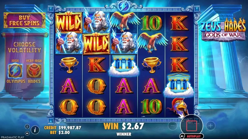 Inwentarz funkcji bonusowych w slocie Zeus vs Hades